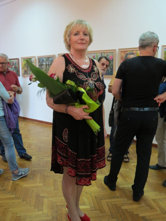 Jolanta Dąbrowska-Iskra zaprezentowała swoje obrazy w Końskich [zdjęcia]