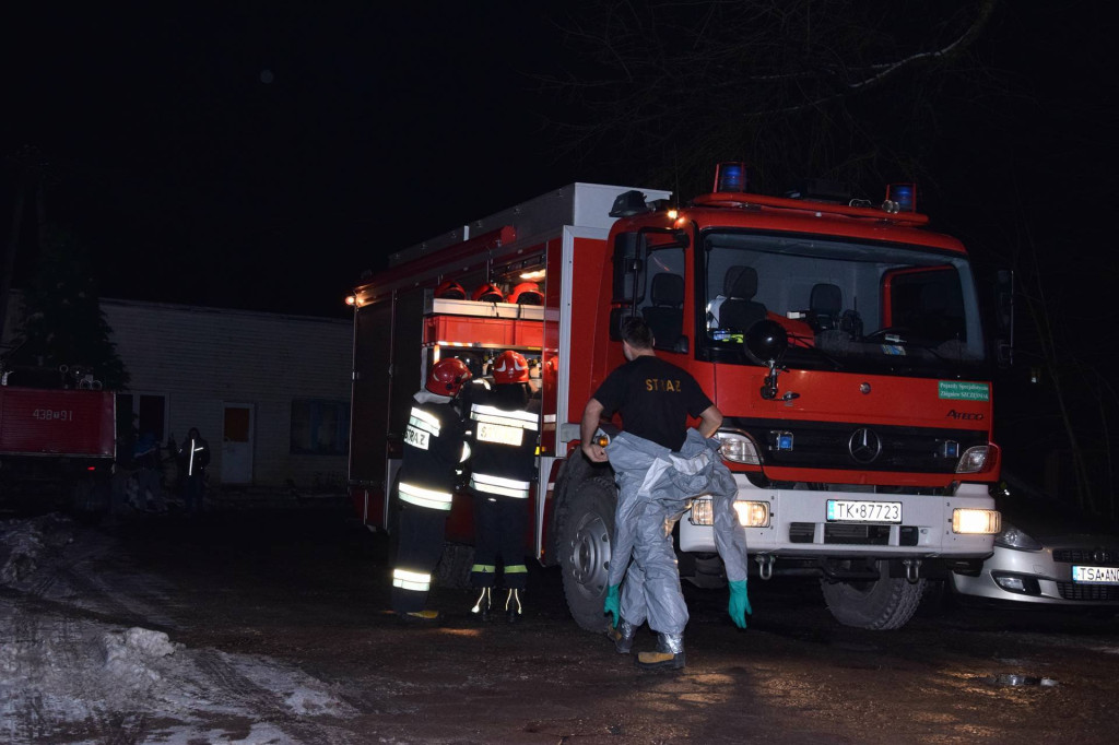 Duże zatrucie czadem w Fałkowie. Przyczyny są ustalane [zdjęcia]