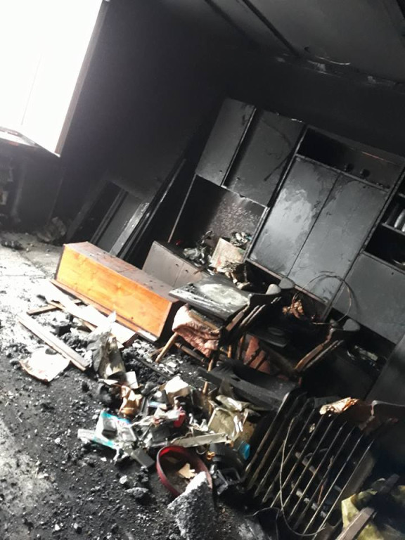 Pożar domu w miejscowości Gruszka w gminie Radoszyce [zdjęcia]