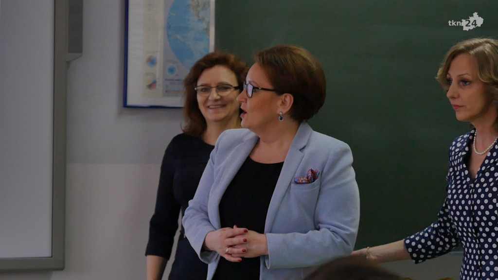 Minister Edukacji odwiedziła konecki Nowy Ogólniak [zdjęcia, wideo]