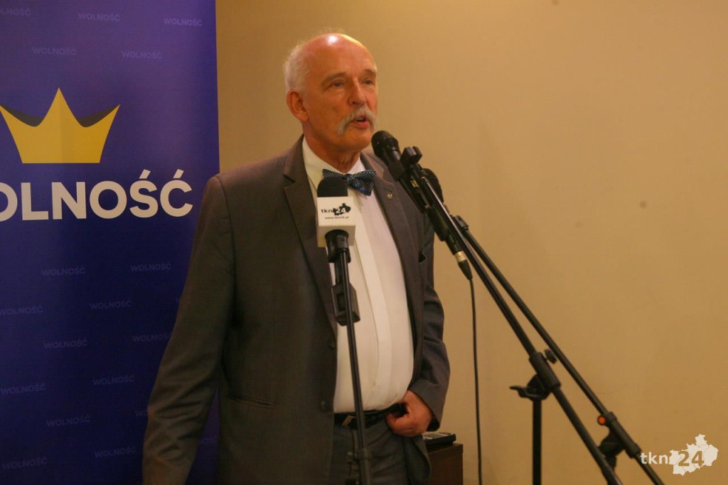 Korwin-Mikke dał wykład w Końskich. Słuchało go wiele osób [wideo, zdjęcia]