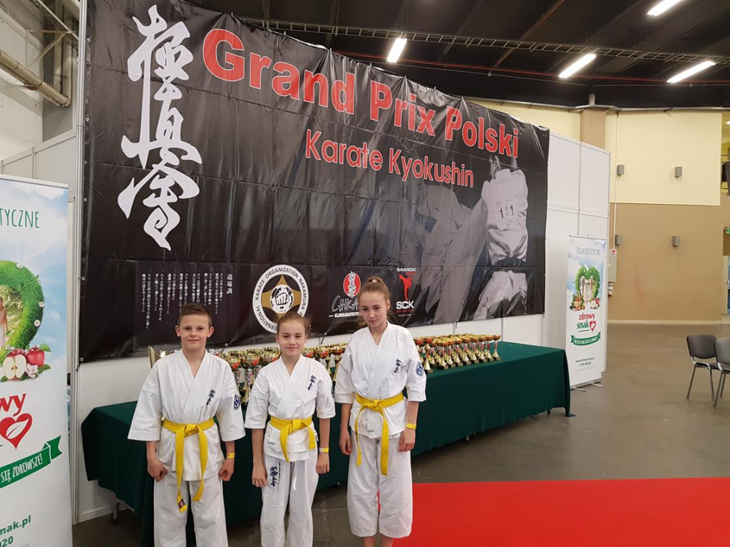 3 medale sekcji karate z Niekłania Wielkiego w Kielcach [zdjęcia]