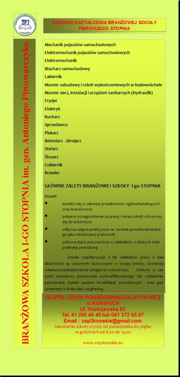 Oferta edukacyjna ZSP nr 2 w Końskich [wideo, zdjęcia]