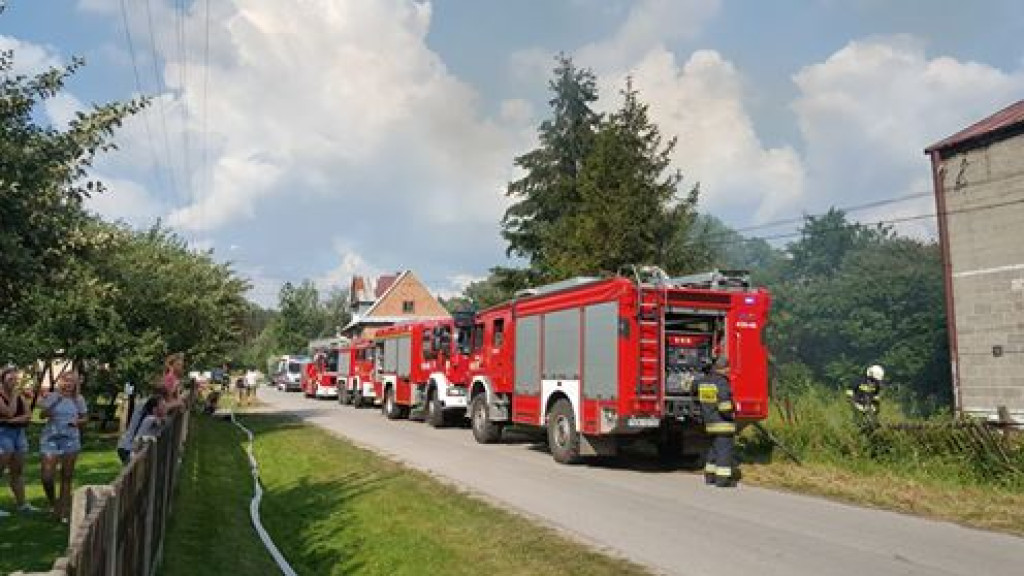 Pożar domów w Szóstakach [zdjęcia]