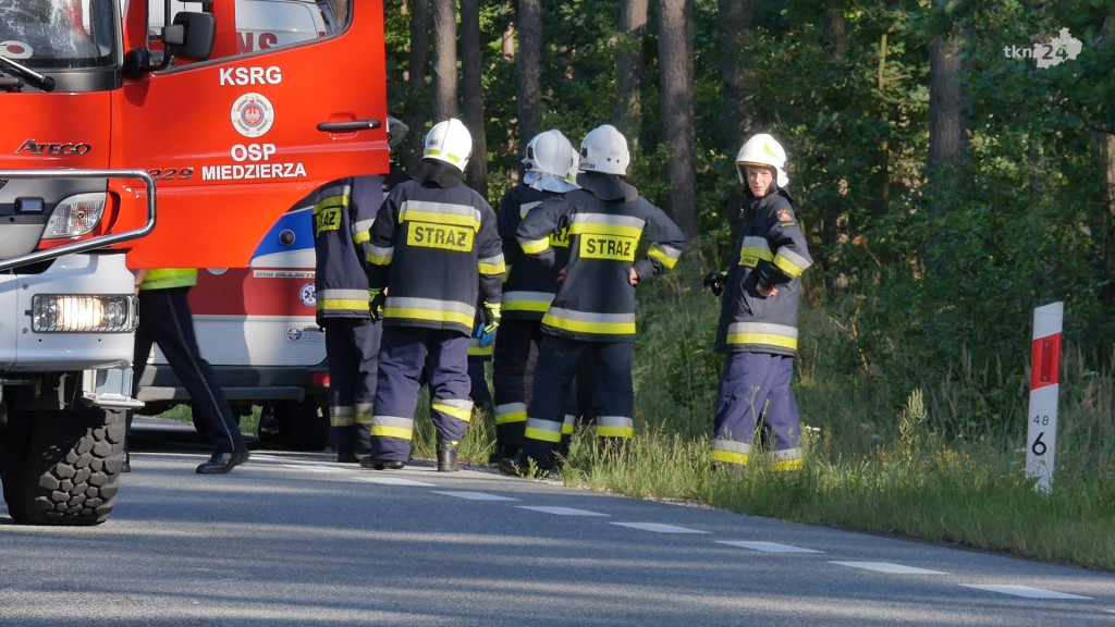 Śmierć kierowcy po wypadku na DK 74. Droga zablokowana