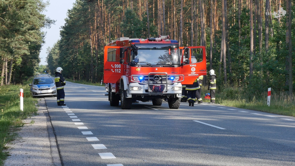 Śmierć kierowcy po wypadku na DK 74. Droga zablokowana