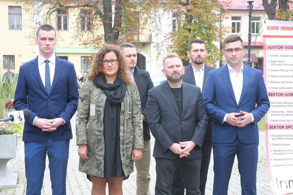 Piotr Liroy-Marzec w Końskich popierał lokalnych kandydatów [wideo, zdjęcia]