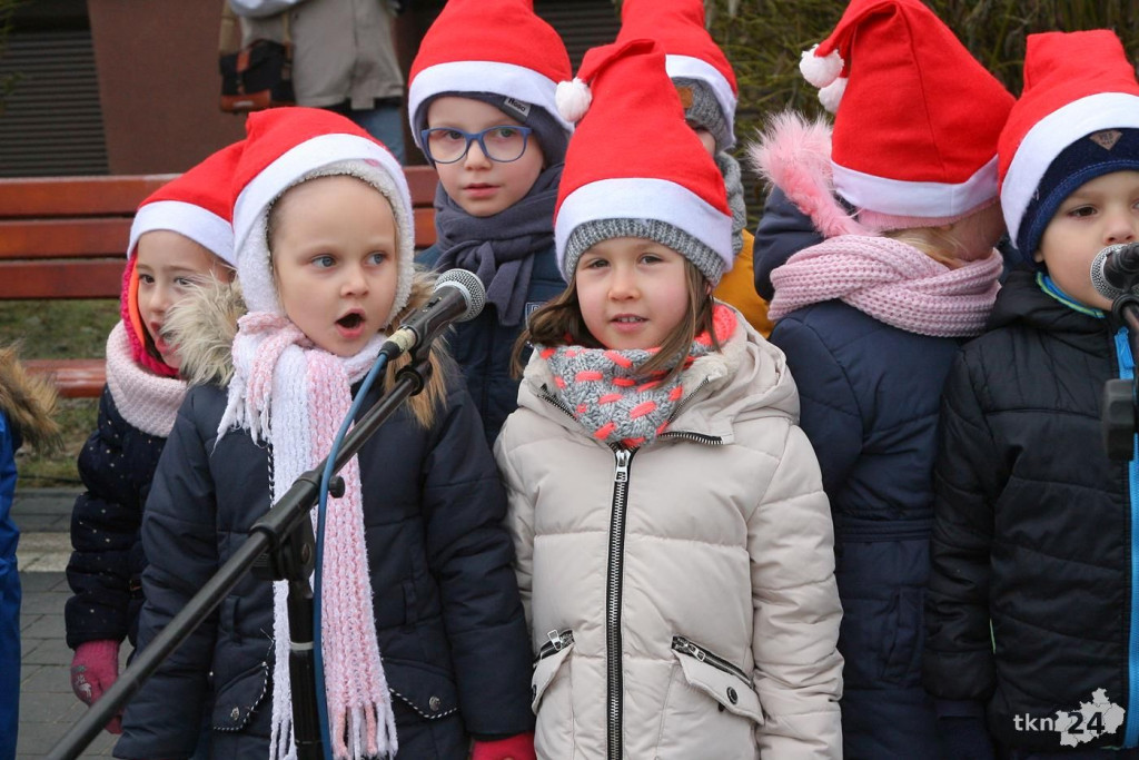 Relacja wideo: Iluminacja choinki w Stąporkowie