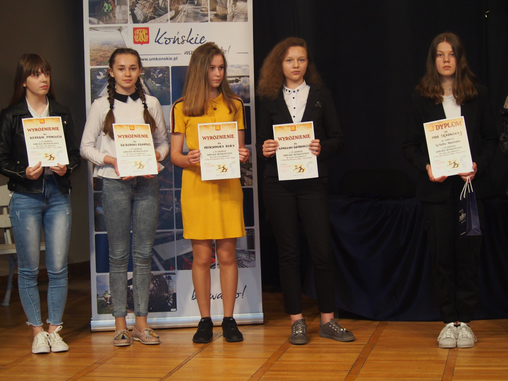 Aż pięciu laureatów konkursu o Złote Pióro Burmistrza Końskich! [wideo, zdjęcia]