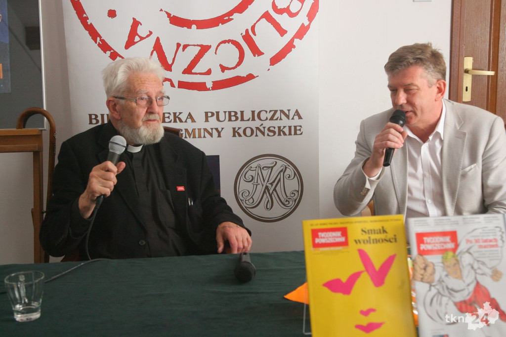 Ksiądz Adam Boniecki w Końskich o problemach kościoła i nowej książce [wideo, zdjęcia]