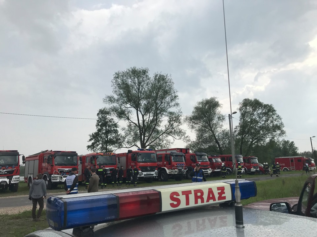 Wielkie strażackie ćwiczenia w gminie Ruda Maleniecka