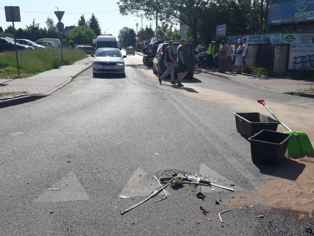 Kolizja na koneckiej obwodnicy [zdjęcia]