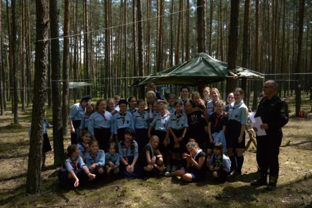 Wizytacje służb na obozach harcerskich w naszym powiecie