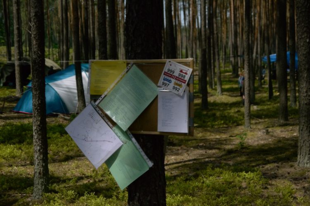 Wizytacje służb na obozach harcerskich w naszym powiecie