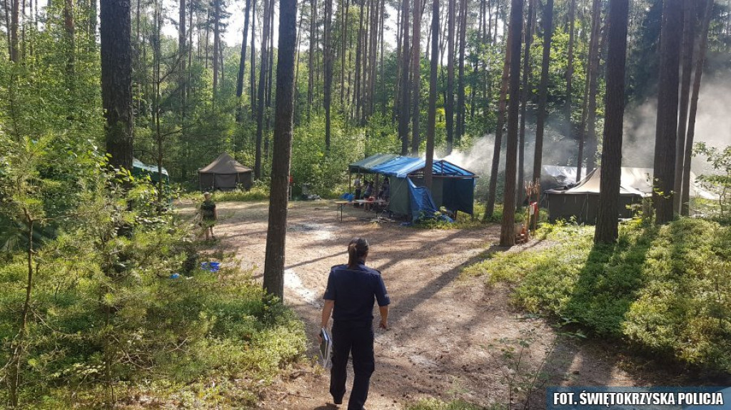 Wizytacje służb na obozach harcerskich w naszym powiecie