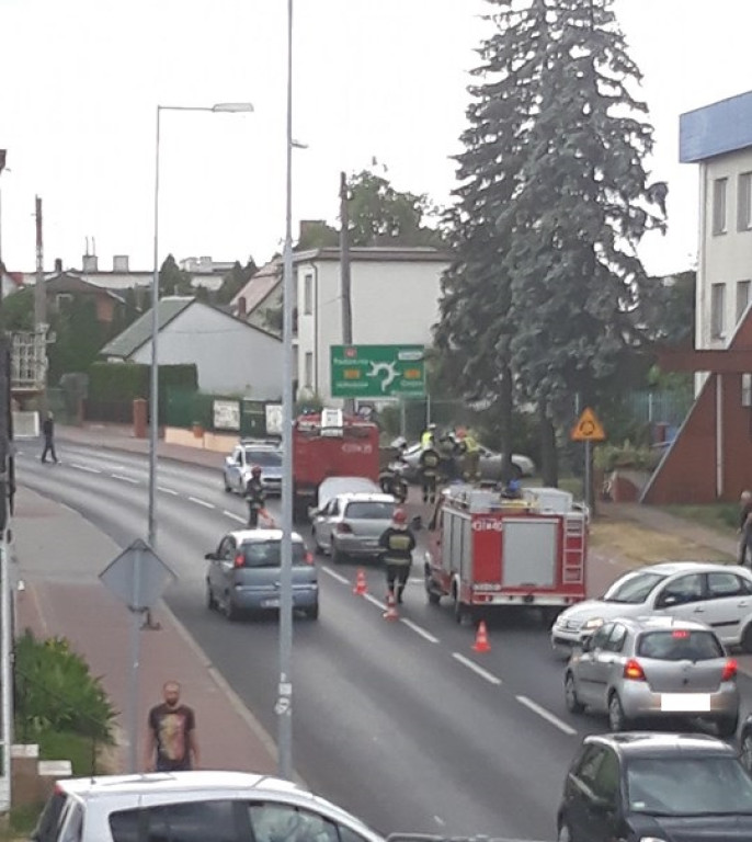 Kolizja na ulicy Krakowskiej w Końskich [zdjęcia]