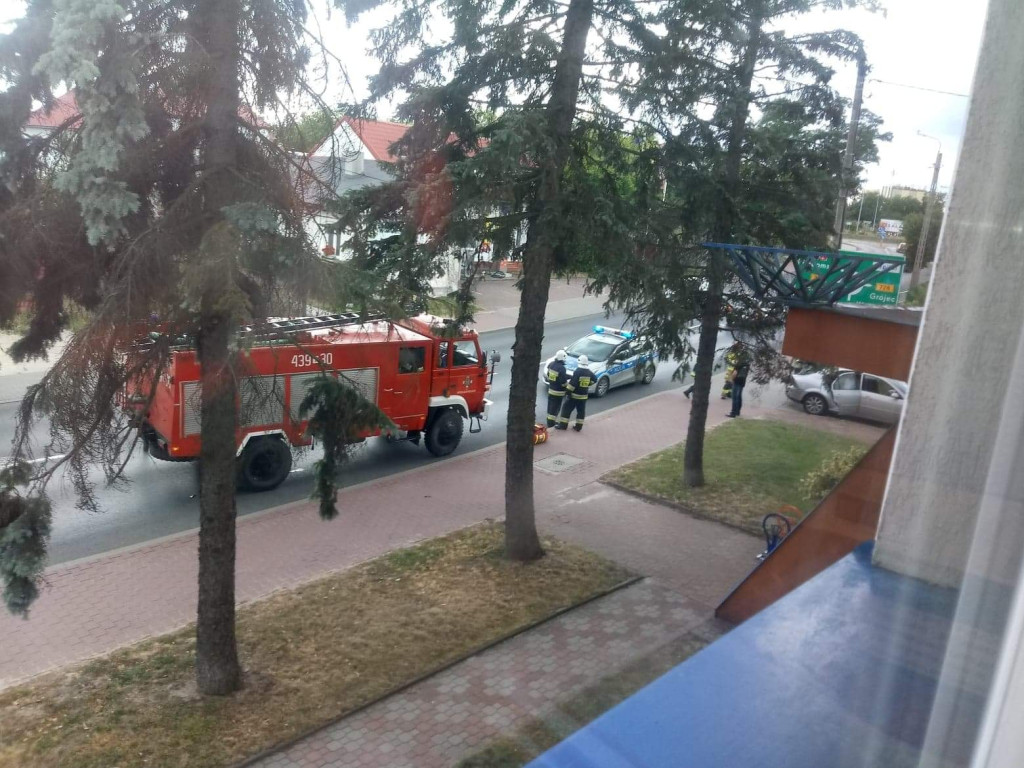 Kolizja na ulicy Krakowskiej w Końskich [zdjęcia]