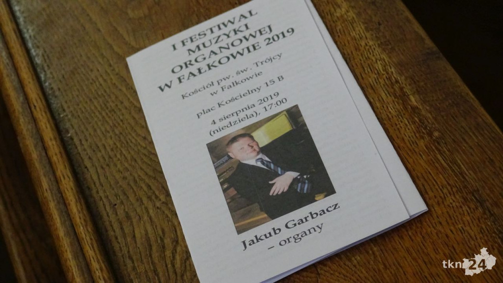 Jakub Garbacz zagrał w Fałkowie w ramach I Festiwalu Muzyki Organowej [wideo, zdjęcia]
