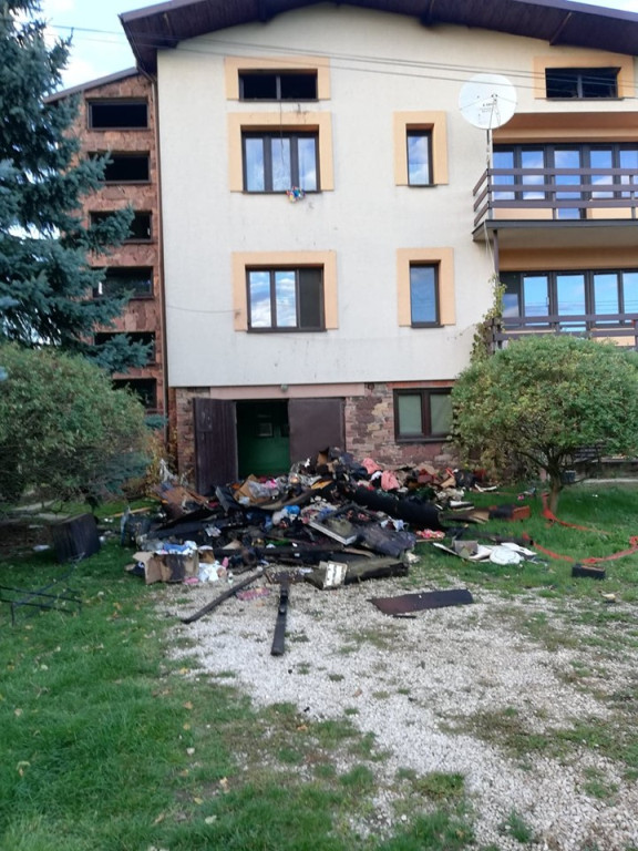 Płonęło poddasze domu w Radoszycach [zdjęcia]