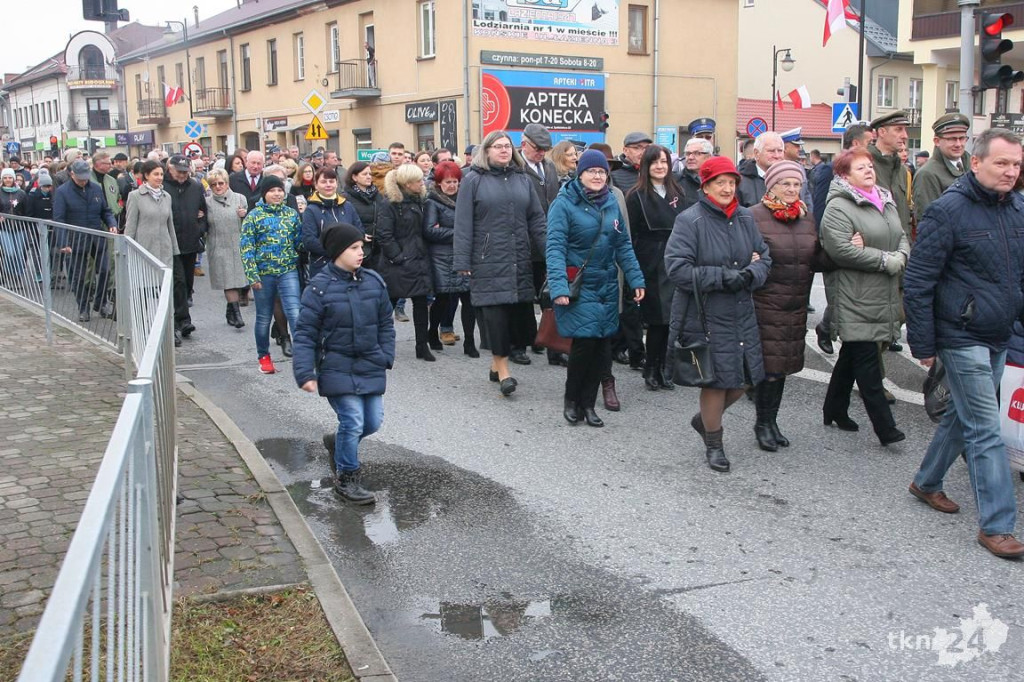 WIDEO: Konecczanie świętowali Dzień Niepodległości