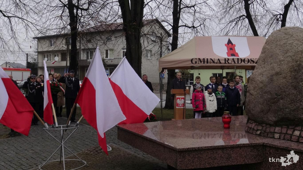 Wideo: Radoszyczanie uczcili 101. rocznicę odzyskania przez Polskę niepodległości