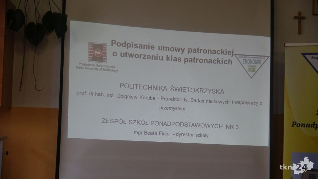 Politechnika Świętokrzyska objęła patronatem ZSP nr 3 [wideo, zdjęcia]
