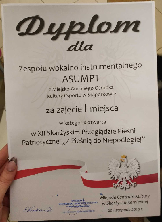 Zespół ASUMPT z sukcesami w dwóch konkursach [zdjęcia]