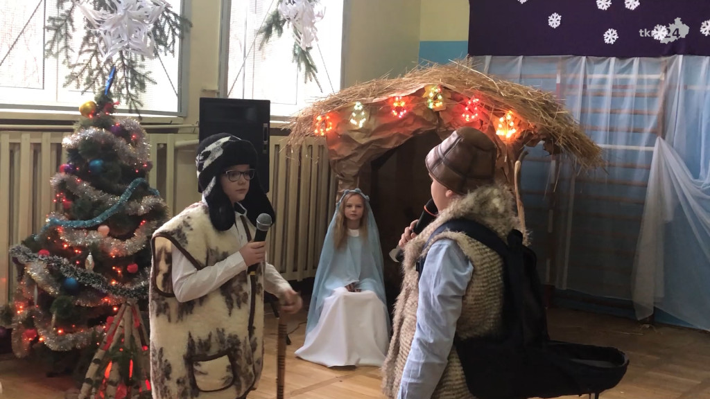 Ciekawe jasełka w małej Szkole w Gosaniu [wideo, zdjęcia]