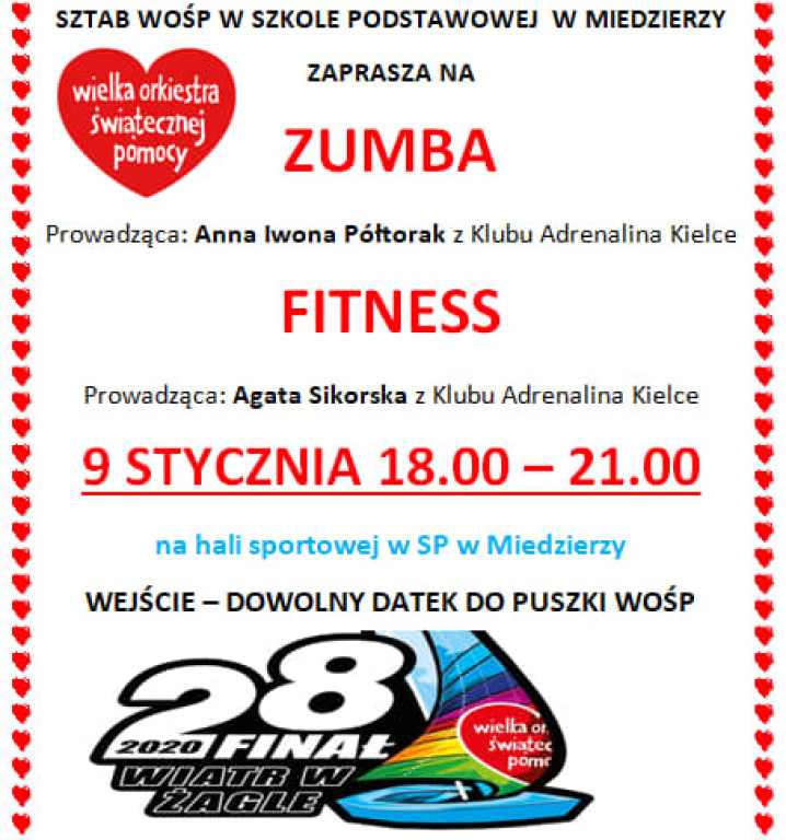 WOŚP 2020 w gminie Smyków - informacje
