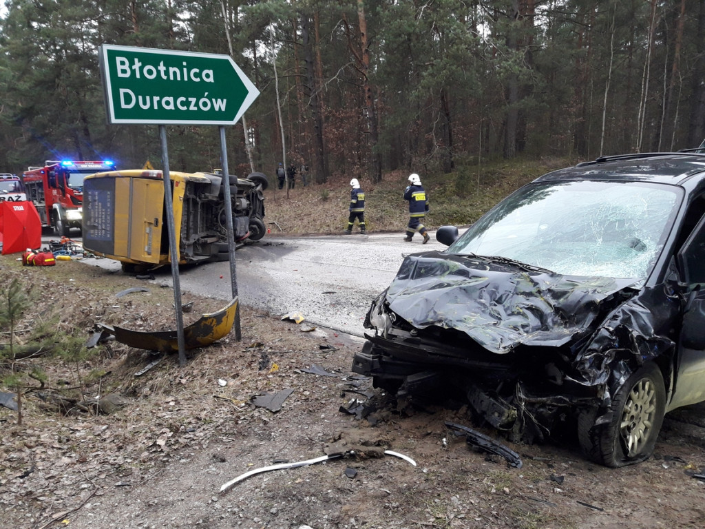 Śmiertelny wypadek w miejscowości Mokra [zdjęcia]