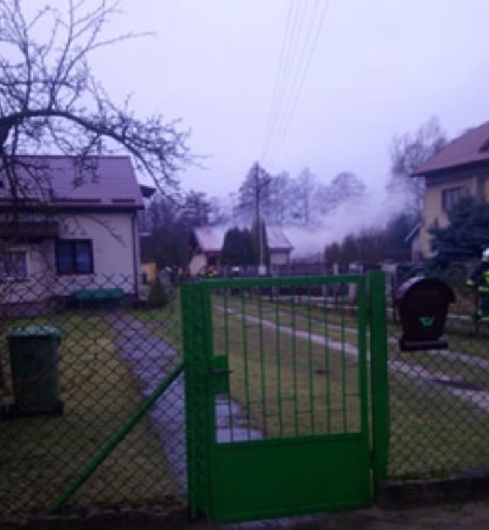 Końskie: Pożar domu przy Odludnej [zdjęcia]