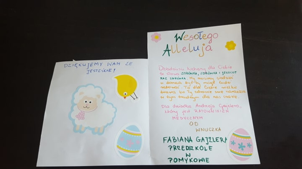 Przedszkolaki dla walczących z wirusem. Zobaczcie piękne wielkanocne prace! [wideo, zdjęcia]