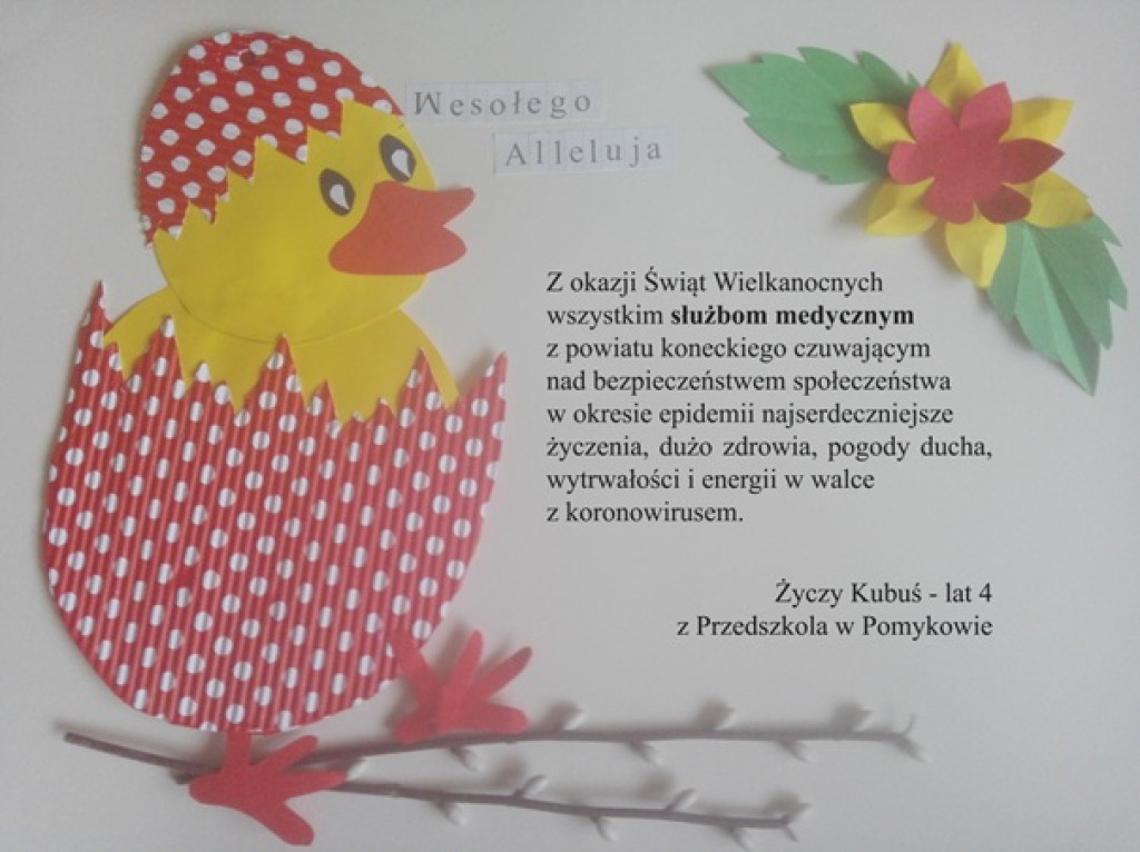 Przedszkolaki dla walczących z wirusem. Zobaczcie piękne wielkanocne prace! [wideo, zdjęcia]