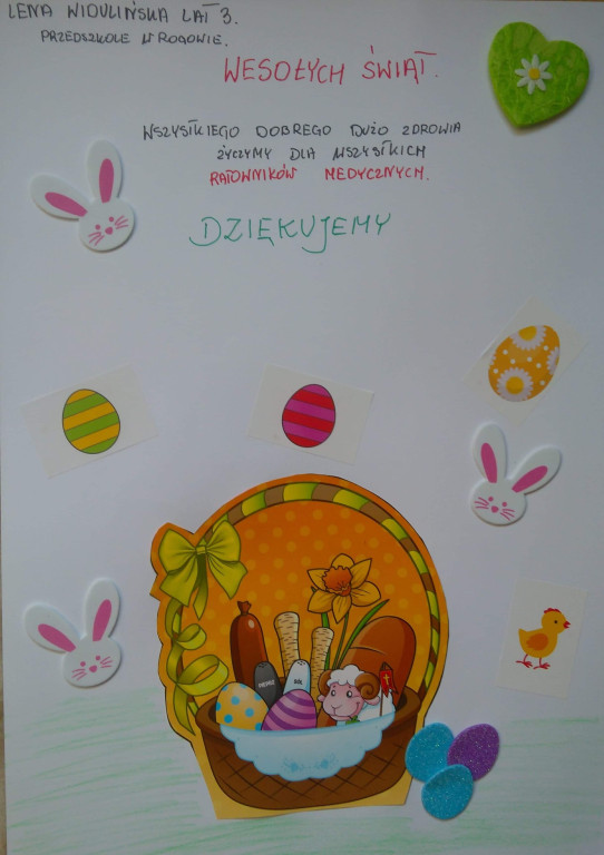 Przedszkolaki dla walczących z wirusem. Zobaczcie piękne wielkanocne prace! [wideo, zdjęcia]