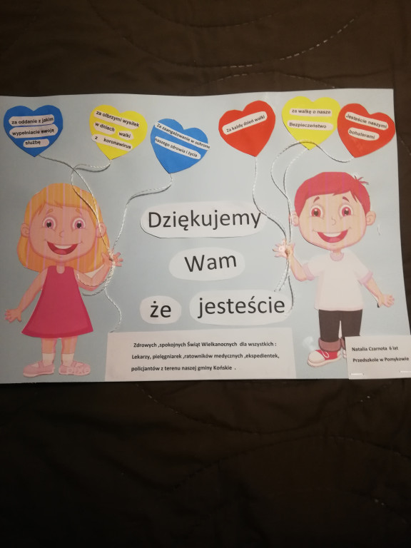Przedszkolaki dla walczących z wirusem. Zobaczcie piękne wielkanocne prace! [wideo, zdjęcia]