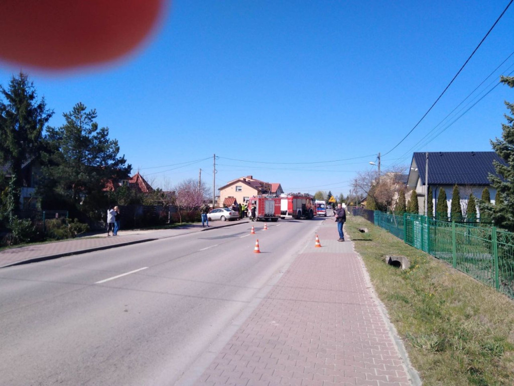 Poważny wypadek w Radoszycach. Przyleciał helikopter [wideo, zdjęcia]