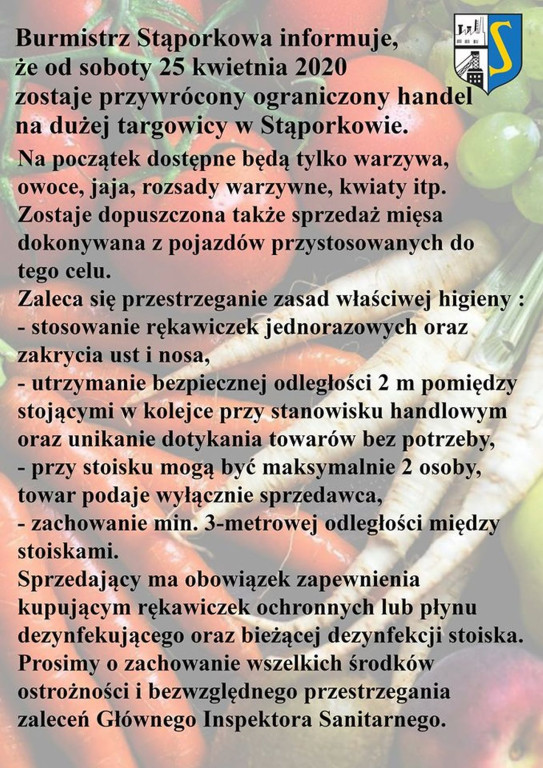 Już działają targowiska w Słupi Koneckiej i Stąporkowie [zdjęcia]
