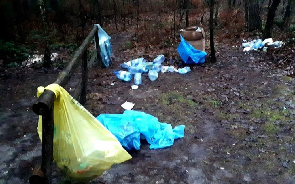 Zaśmiecanie lasów ciągle problemem w naszym regionie [wideo, zdjęcia]
