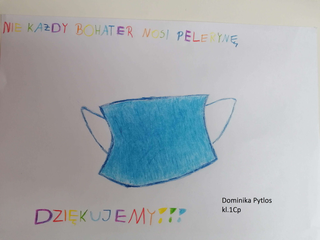 Uczniowie poprzez plakaty podziękowali medykom [fotogaleria]