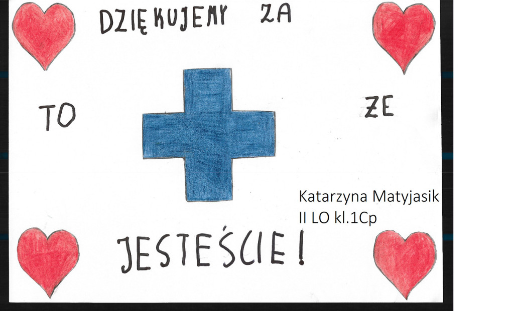 Uczniowie poprzez plakaty podziękowali medykom [fotogaleria]
