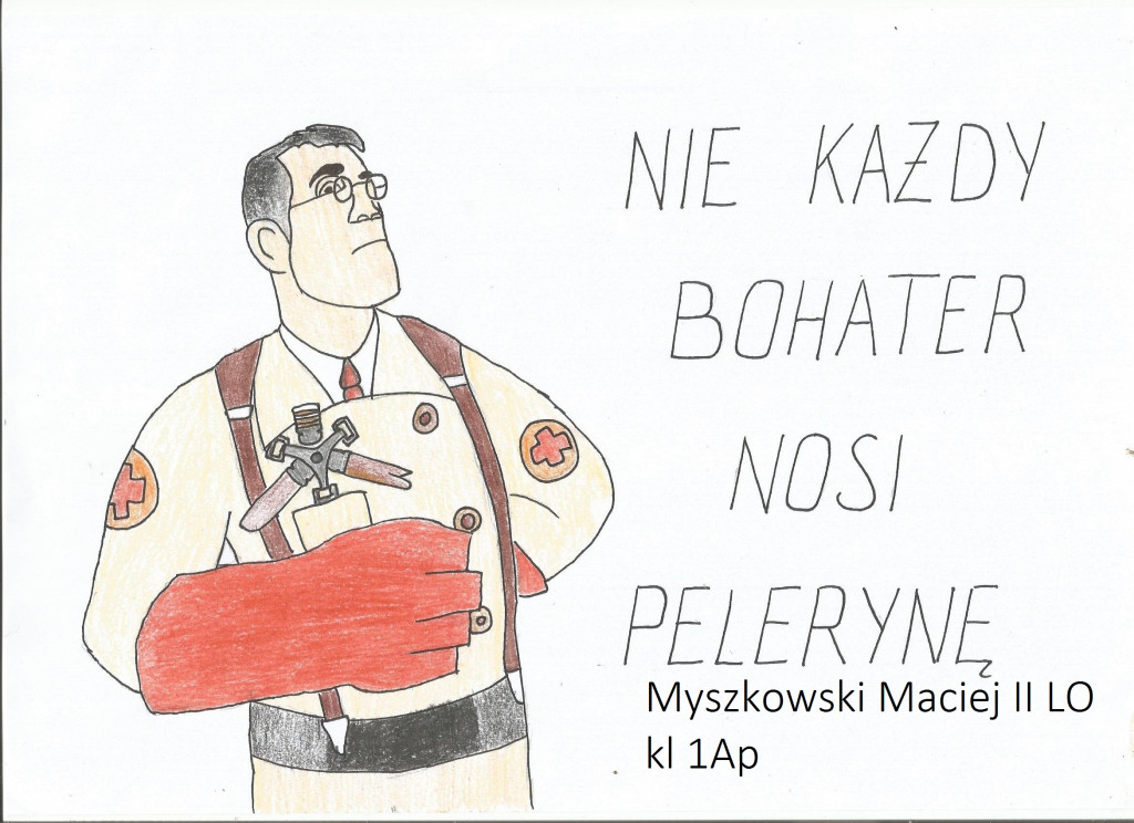 Uczniowie poprzez plakaty podziękowali medykom [fotogaleria]