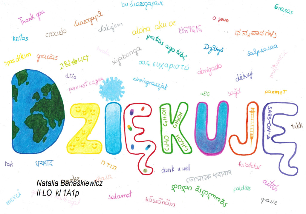 Uczniowie poprzez plakaty podziękowali medykom [fotogaleria]