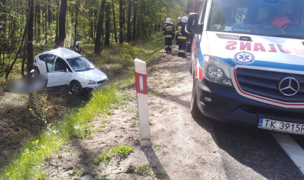 Śmiertelny wypadek na drodze krajowej 74 [zdjęcia]