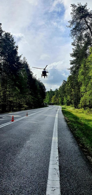 Śmiertelny wypadek na drodze krajowej 74 [zdjęcia]