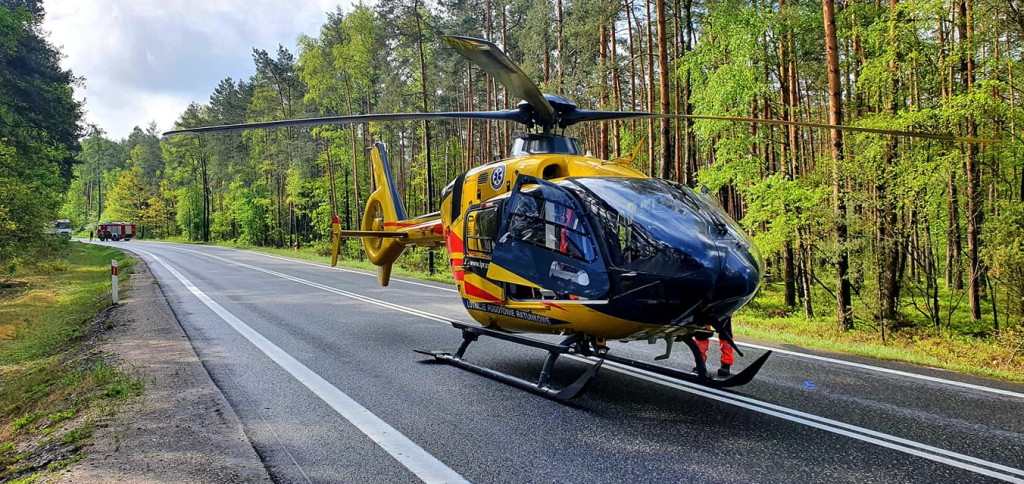 Śmiertelny wypadek na drodze krajowej 74 [zdjęcia]