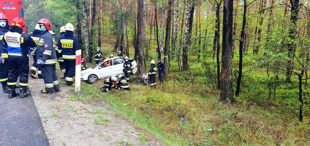 Śmiertelny wypadek na drodze krajowej 74 [zdjęcia]