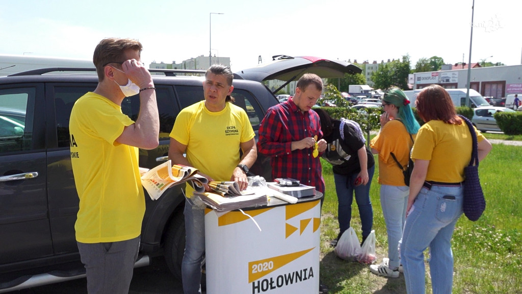 Ekipa Hołowni przekonywała konecczan do swojego kandydata [wideo, zdjęcia]