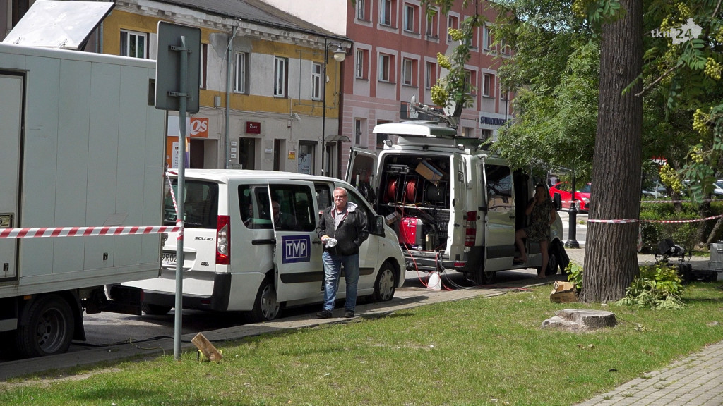 Miasteczko medialne TVP stanęło w Końskich [wideo, zdjęcia]
