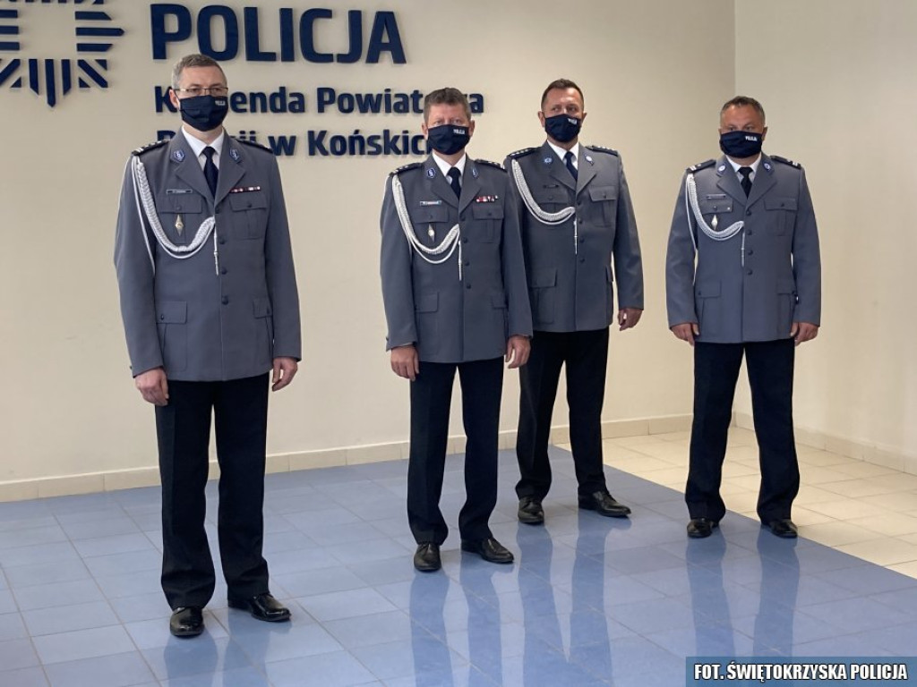 Święto Policji w Końskich. Funkcjonariusze z awansami [zdjęcia]