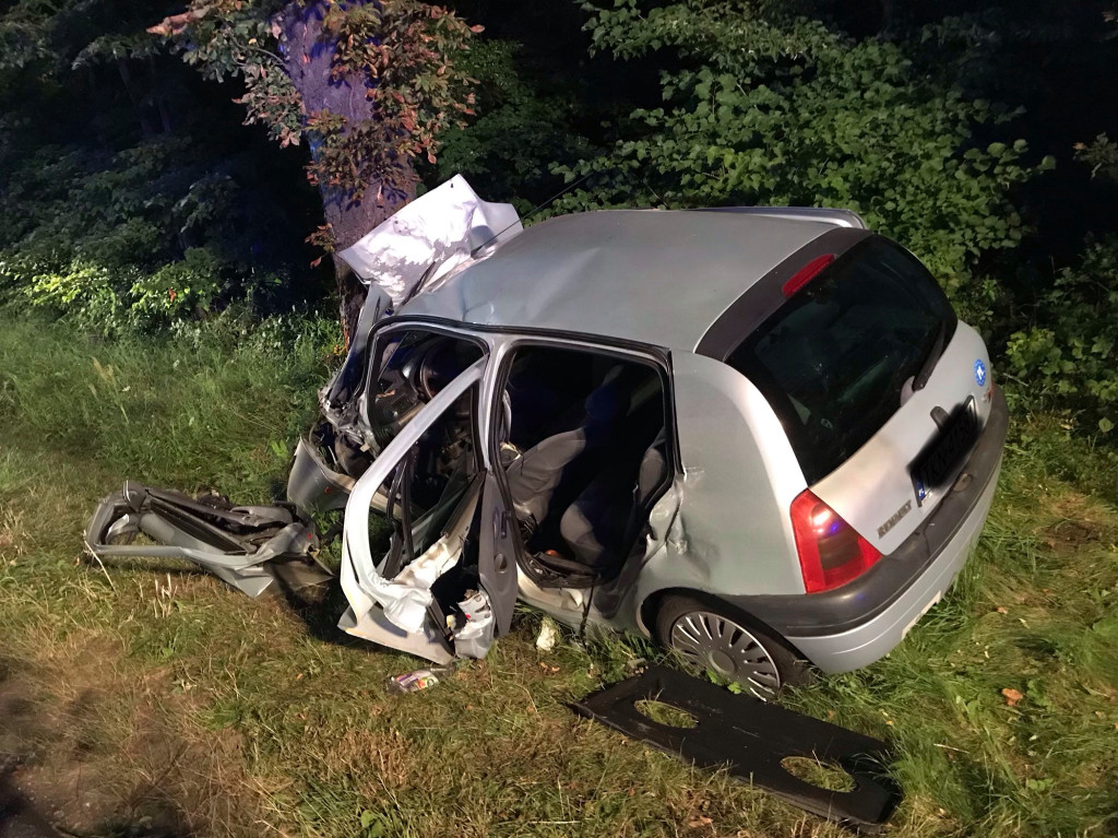 Poważny wypadek w Skórnicach. Są ciężko ranni [zdjęcia]